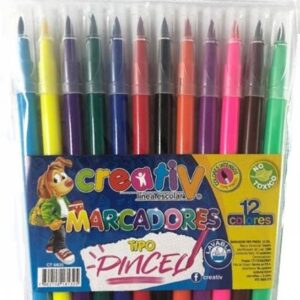 10741 - MARCADOR CREATIV X12 TIPO PINCEL