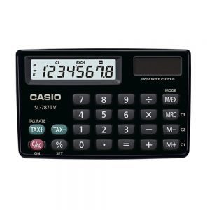 11914 - CALCULADORA CASIO SL787TV NEGRA
