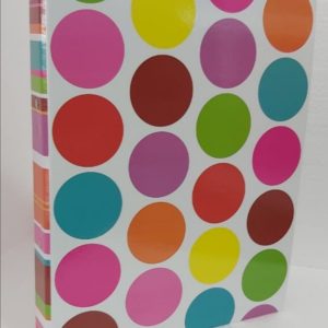 12373- CARPETA 2 ANILLOS OFICIO CÍRCULOS RAYAS