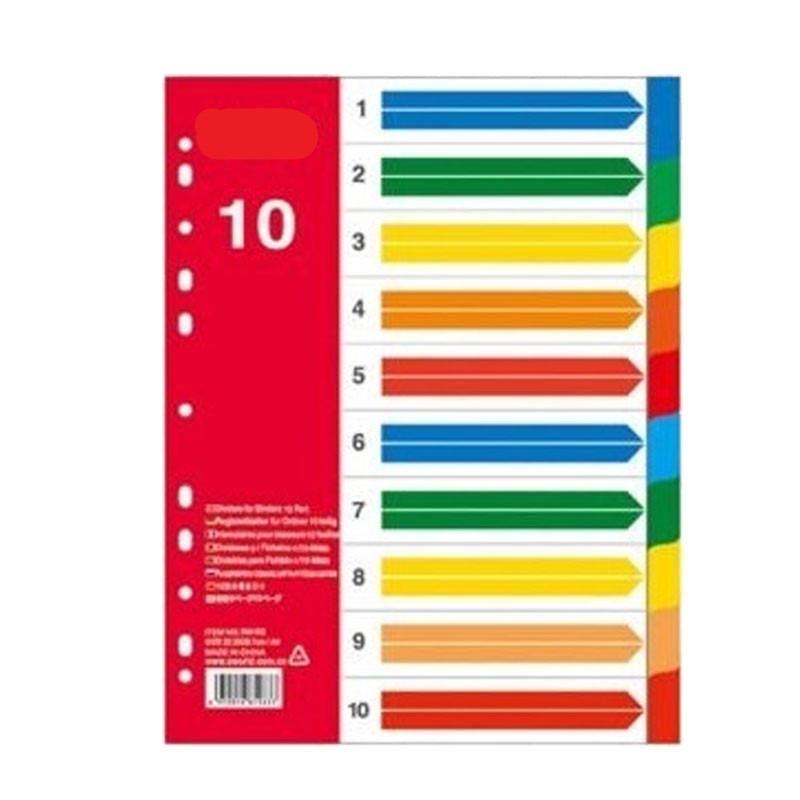 1794 - SEPARADOR HOJAS X10 COLORES CREATIV 1794 - SEPARADOR HOJAS X10 COLORES CREATIV