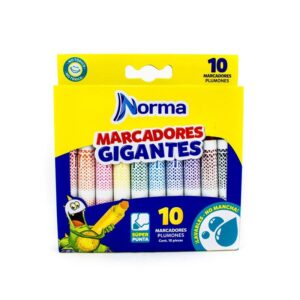 7909 - MARCADOR NORMA X10 GIGANTE LAVABLES