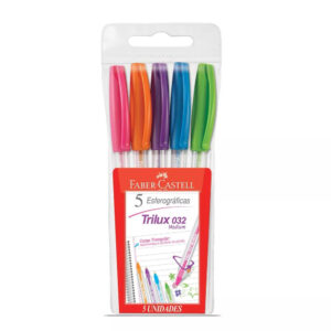 9806 - ESFERO FABER CASTELL 032M 5 COLORES