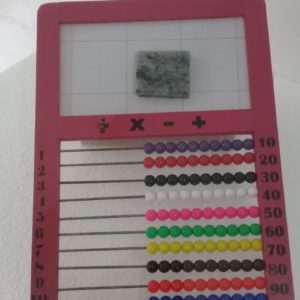 8378 - ÁBACO 100 MADERA CON PIZARRA